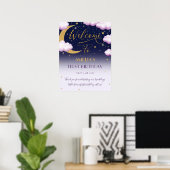 Poster Twinkle Little Star Rose Premier anniversaire Bien (Bureau à domicile)