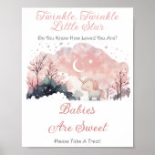 Poster Twinkle Little Star Unicorn Bébés sont doux traite (Devant)