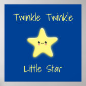 Poster Twinkle Twinkle Little Star (Devant)