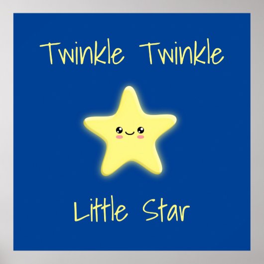 Poster Twinkle Twinkle Little Star (Devant)