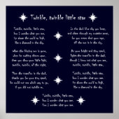 Poster Twinkle, twinkle, little star (Devant)