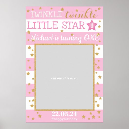 Poster Twinkle Twinkle Little Star Accessoire de Photo d' (Devant)