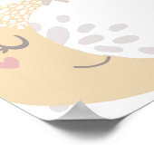 Poster Twinkle Twinkle Little Star Baby shower Bienvenue (Coin)