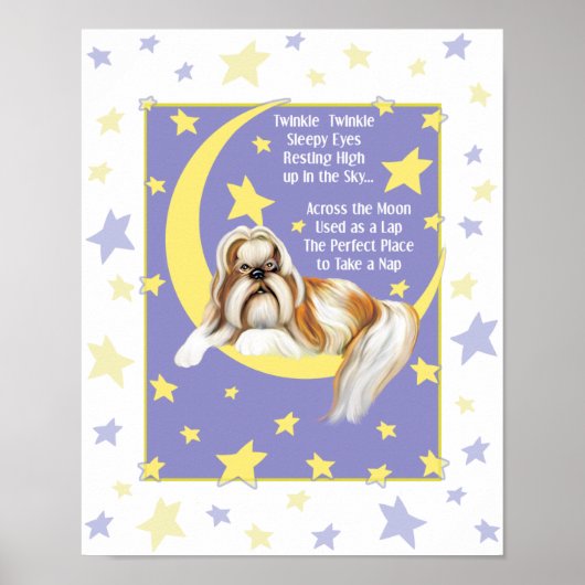 Poster Twinkle Twinkle Shih Tzu (Devant)