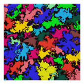 Poster Twirl coloré Abstrait / (Devant)