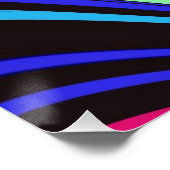 Poster Twirl coloré Abstrait / Pinched / (Coin)