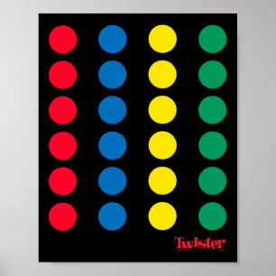 Poster Twister Halloween Twister Board Costume
