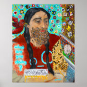 Poster Twitter Beard Print (Devant)