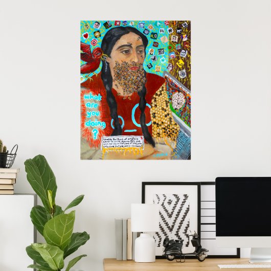 Poster Twitter Beard Print (Bureau à domicile)