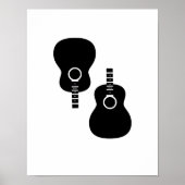 Poster two acoustic guitars decor (Devant)