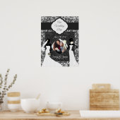 Poster Two Brides Wedding Day Botanical Damask Photo (Cuisine)