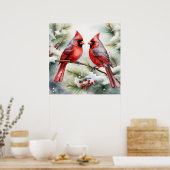 Poster Two Cardinals (Cuisine)