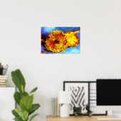 Poster Two Cut Sunflowers Van Gogh (Bureau à domicile)