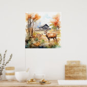 Poster Two Deer (Cuisine)