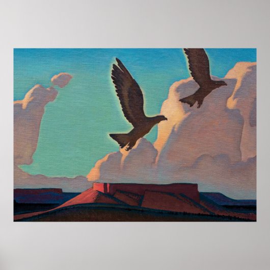 Poster Two Eagles, 1933 par Maynard Dixon (Devant)