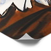 Poster Two Eagles Talking - Drapeau américain et Aigles c (Coin)