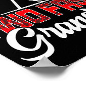 Poster Two Fast Grandma Second Birthday Racing Car Family (Coin)