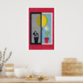 Poster Two Flowers Matchbox Print Vintage Eastern Europe (Cuisine)