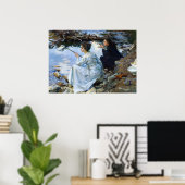 Poster Two Girls Fishing, 1912 par John Singer Sargent (Bureau à domicile)