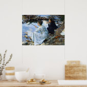 Poster Two Girls Fishing, 1912 par John Singer Sargent (Cuisine)