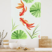 Poster Two goldfishes (Cuisine)