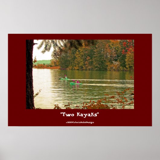 poster "Two Kayaks" (Voorkant)