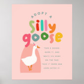 Poster Two Silly Goose Birthday Adoption Station (Devant)