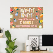 Poster Two-tti Frutti Deuxième Anniversaire Papier Kraft (Bureau à domicile)