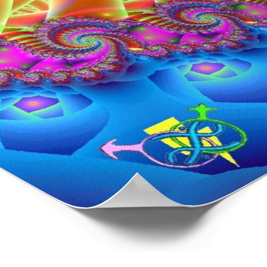 Poster Tye Dye Lischous. (Coin)