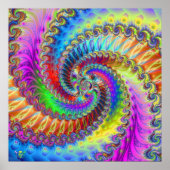 Poster Tye Dye Lischous. (Devant)