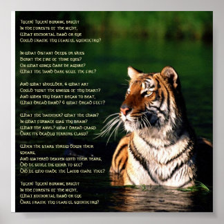 Poster Tyger, Tyger Print