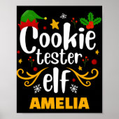 Poster Tygraphy Cookie Tester Elf Family Matching T Shirt (Devant)