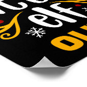 Poster Tygraphy Little Elf Fun Family Matching T Shirt  (Coin)