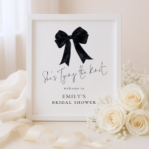 Poster Tying The Knot Bienvenue Nœud Noir Enterrement de