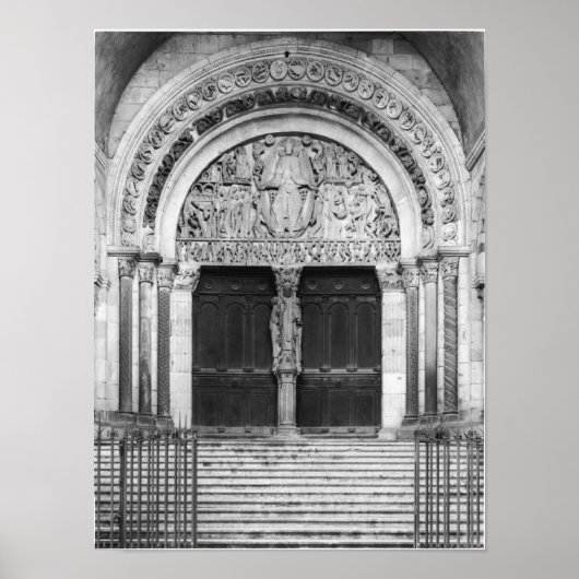 Poster Tympanum avec le jugement Dernier (Devant)