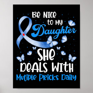 Poster Type 1 Maman T1D Papa Mois de sensibilisation au d