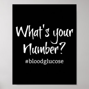 Poster Type 1 Sensibilisation au diabète Amusants Enfant 