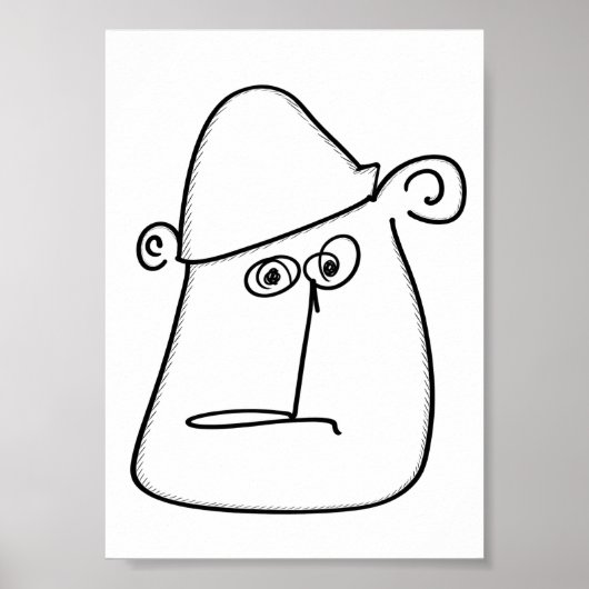 Poster Type bizarre (Devant)