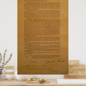 Poster Type de proclamation d'émancipation 1864 (Cuisine)