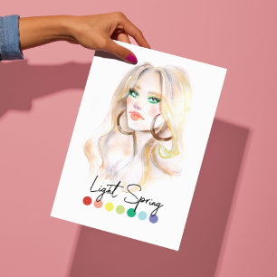 Poster Type de ressort clair Analyse des couleurs saisonn