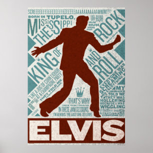 Poster Type Elvis du quatuor à millions de dollars