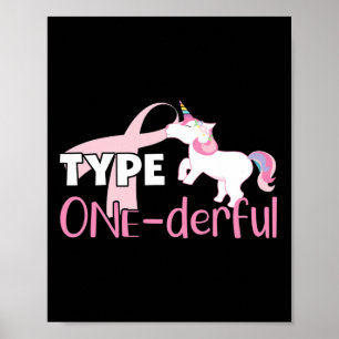 Poster Type One derful - Sensibilisation au diabète - Uni