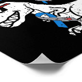 Poster Type OneDerful Diabetes Awareness Ribbon T1D Dinos (Coin)