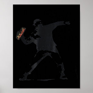 Poster Type sandwich, type qui jette des sandwichs