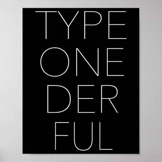 Poster Type Un Der Plein Diabète Sensibilisation (Devant)