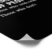 Poster Types Binaires De Personnes Programmeur Garçons Ne (Coin)