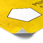 Poster Types d'affiches en polygones (Coin)