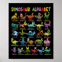 Types De Dinosaures Alphabet A-z Abc Dino Identiqu