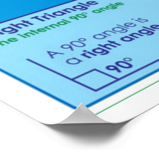 Poster Types de triangles (Coin)