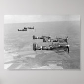 Poster Typhons Hawker de 56 Sqn. RAF (Devant)